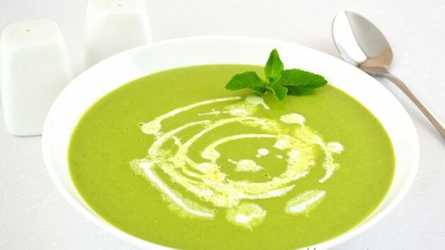 Zuppa di purea di verdure per pancreatite