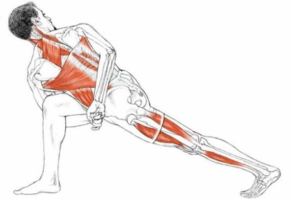 posizione yoga di torsione per la perdita di peso